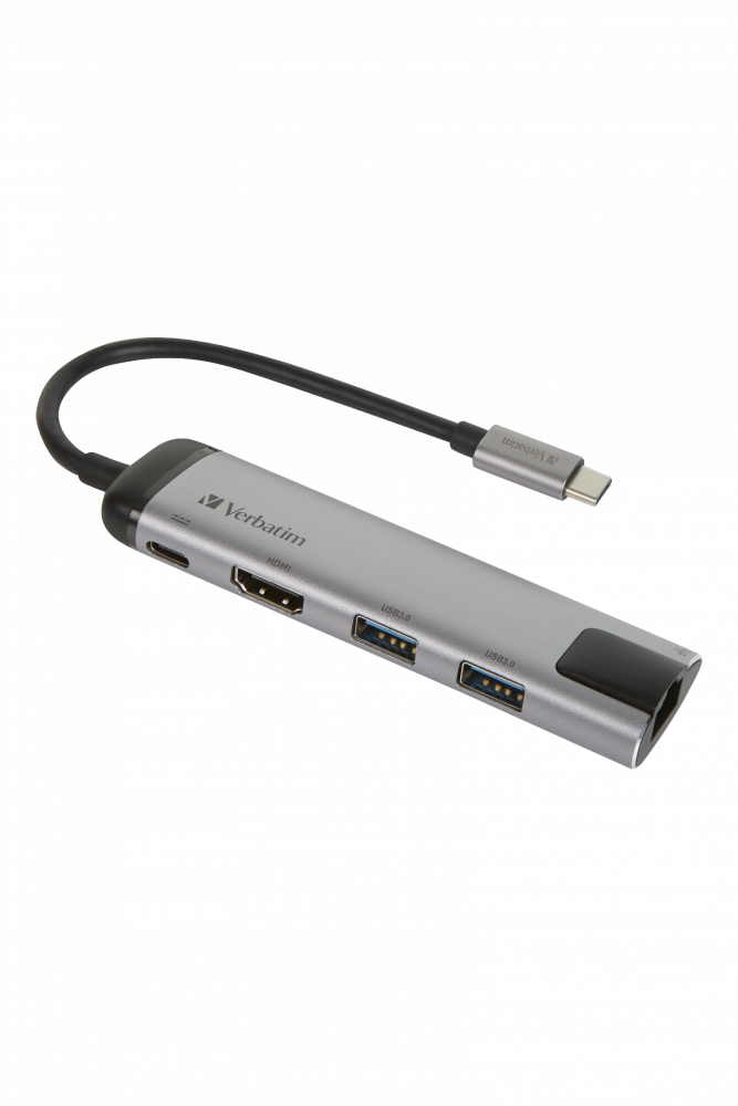 Verbatim USB-C™ Multiport Hub - USB 3.0 | HDMI | Gigabit Ethernet