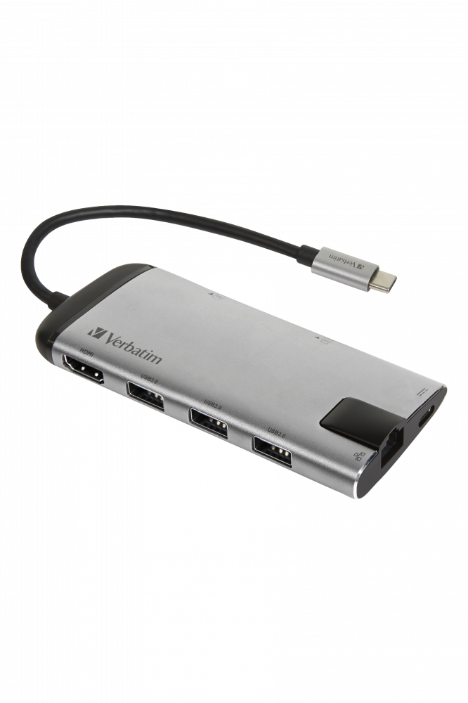 Verbatim USB-C™ Multiport Hub - USB 3.0 | HDMI | Gigabit Ethernet | SD/microSD