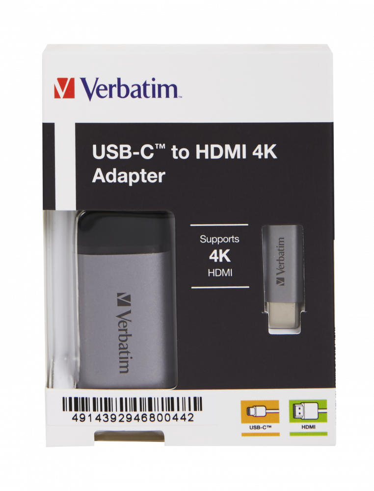 Adaptador USB-C a HDMI 4K Verbatim