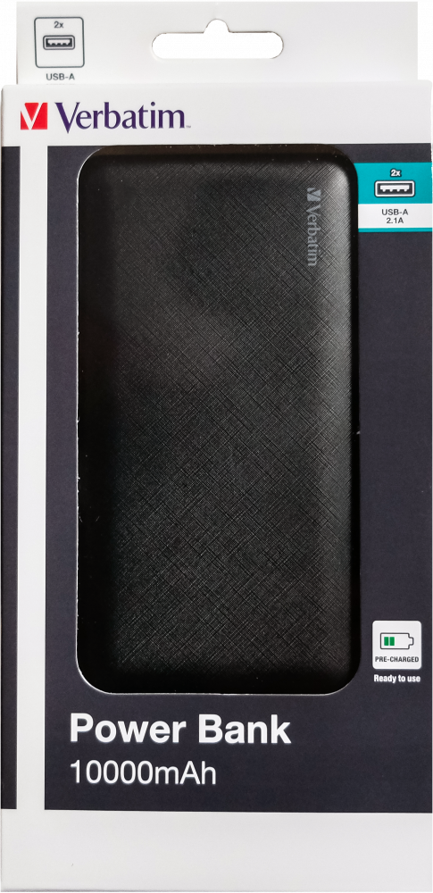 Powerbanka 10 000 mAh  čern