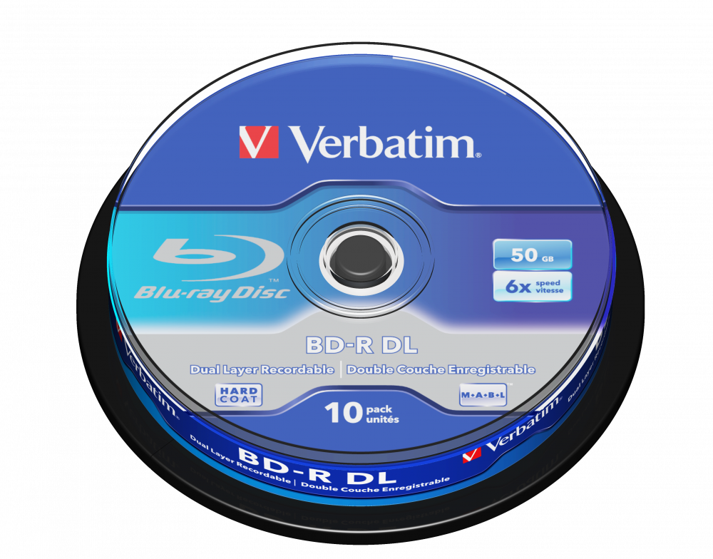 BD-R DL 50GB 6x 10 Pack Spindle