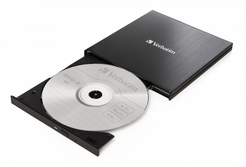 Externe Slimline cd-/dvd-brander met USB-C™-aansluiting