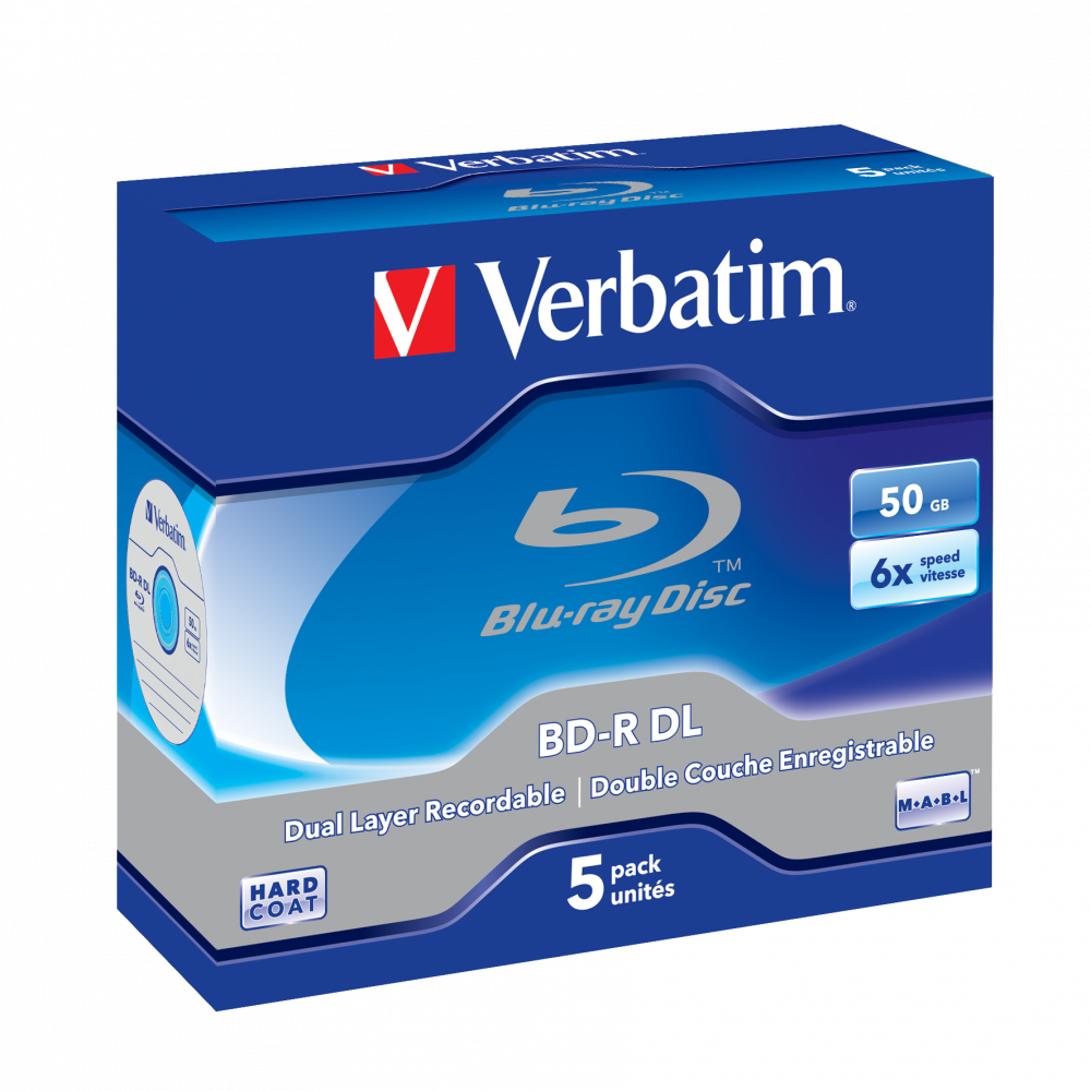 Blu-ray BD-R DL vierge Verbatim 43746 tour 10 pc(s) 50 GB – Conrad  Electronic Suisse