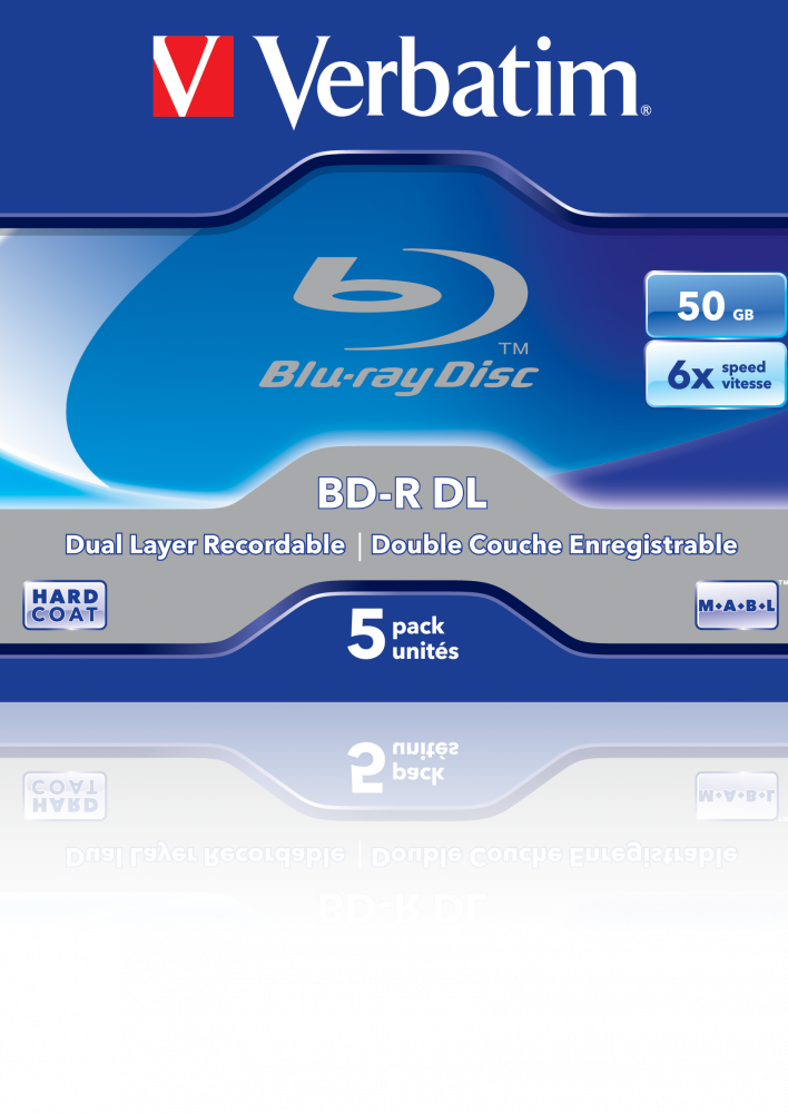 Blu-ray BD-R DL vierge Verbatim 43746 tour 10 pc(s) 50 GB – Conrad  Electronic Suisse