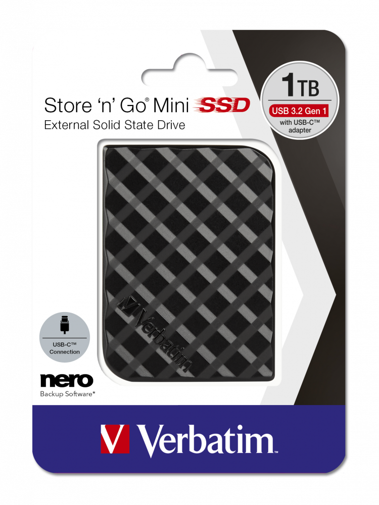 Store 'n' Go Mini SSD USB 3.2 Gen 1 1TB Siyah 