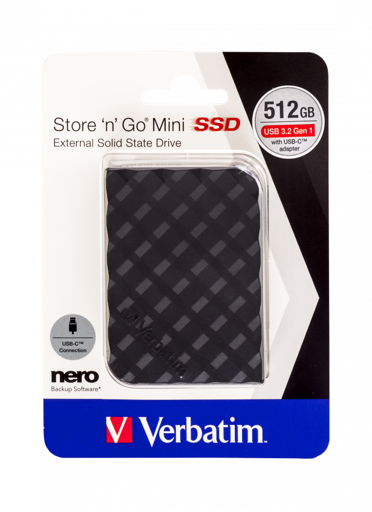 Store 'n' Go Mini SSD USB 3.2 Gen 1 512GB Siyah 