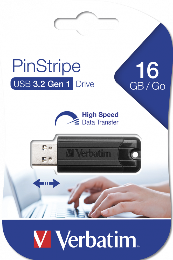 Cl USB PinStripe de 16Go* - Noire