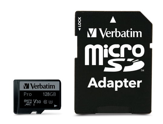 Verbatim Pro U3 128GB Micro SDXC Card