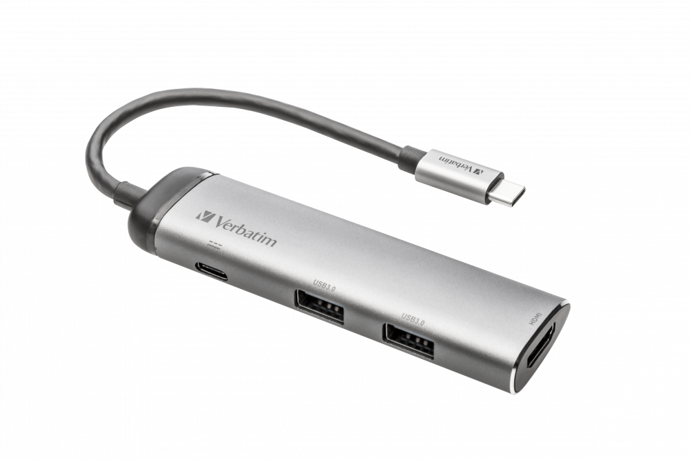 Многопортовый разветвитель Verbatim USB-C™ – USB 3.0 | HDMI