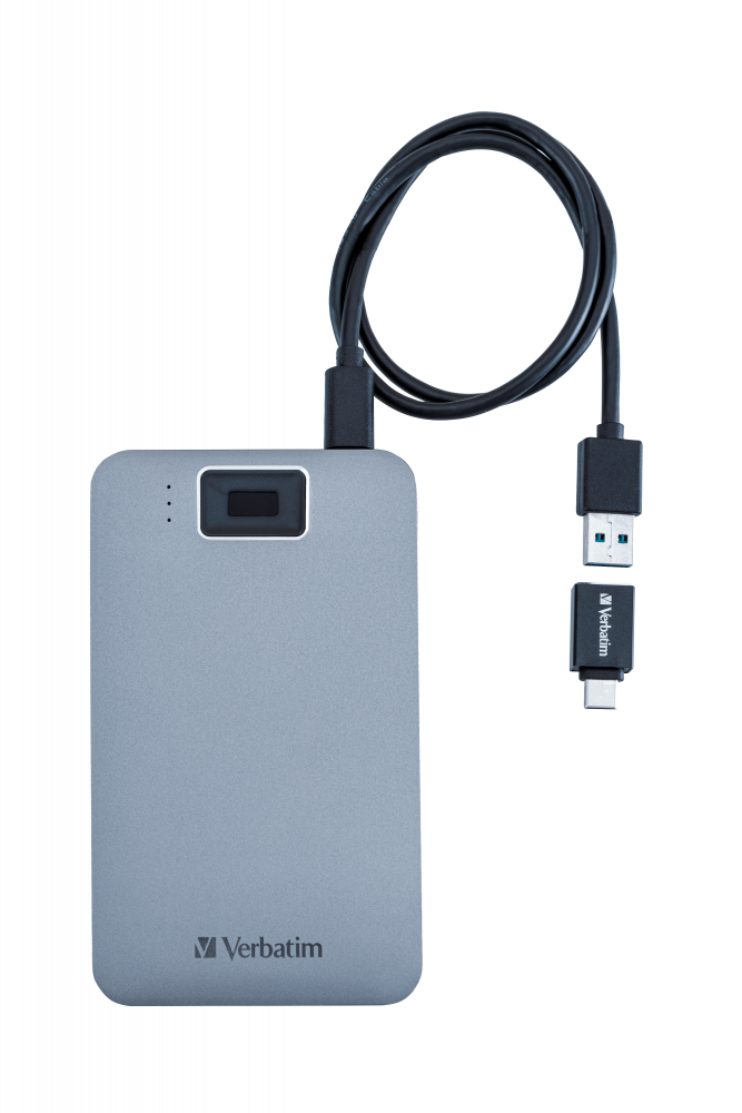 Executive Fingerprint Secure Portable Festplatte USB 3.2 Gen 1 / USB-C 2TB