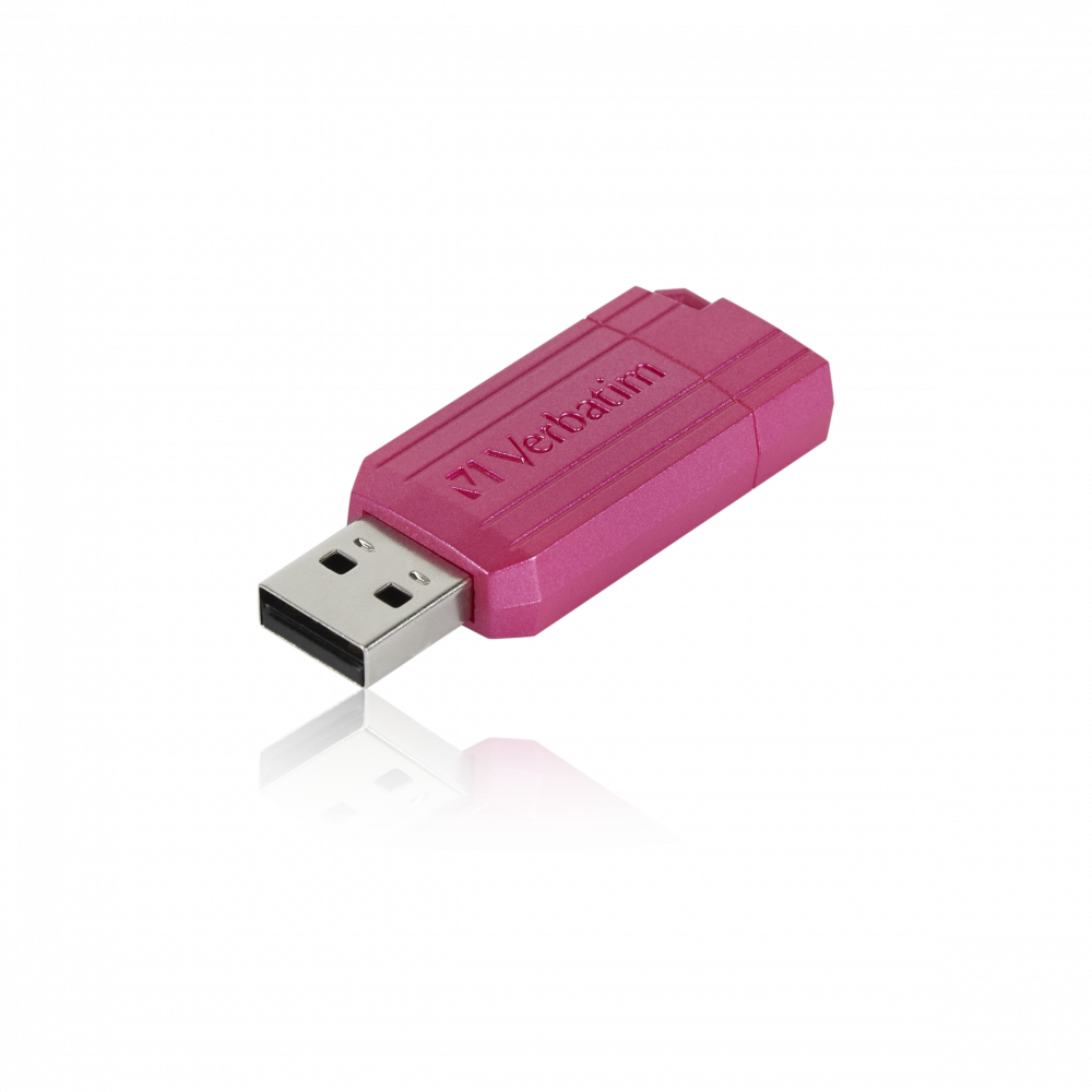 Unitate USB PinStripe de 64 GB - roz intens