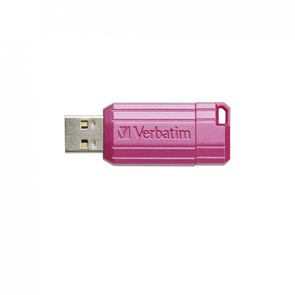USB-накопитель PinStripe, 128 ГБ* — ярко-розовый