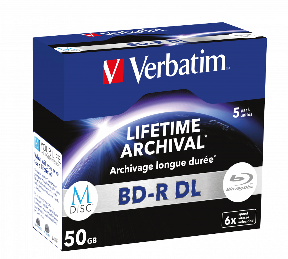 Verbatim MDISC BD-R DL 5'li Paket Jewel Kutu
