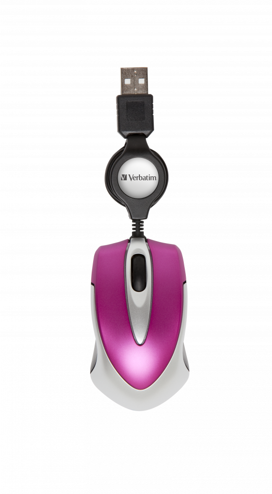 Go Mini Optical Travel Mouse - Hot Pink
