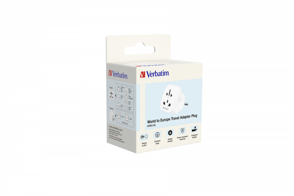 WTEU-02 World to Europe Travel Adapter Plug 