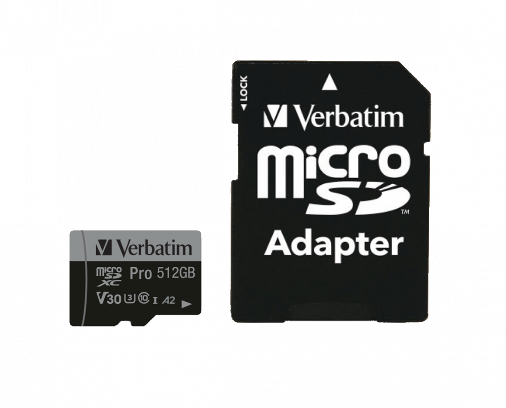 Verbatim Pro U3 512GB Micro SDXC Card