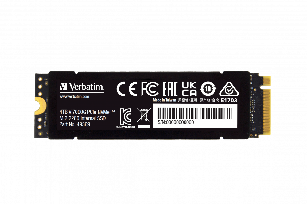 Verbatim Vi7000G Internal PCIe NVMe M.2 SSD 4TB