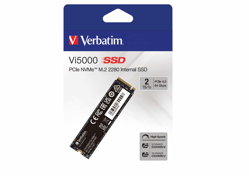 Vi5000 Internal PCIe NVMe M.2 SSD 2TB