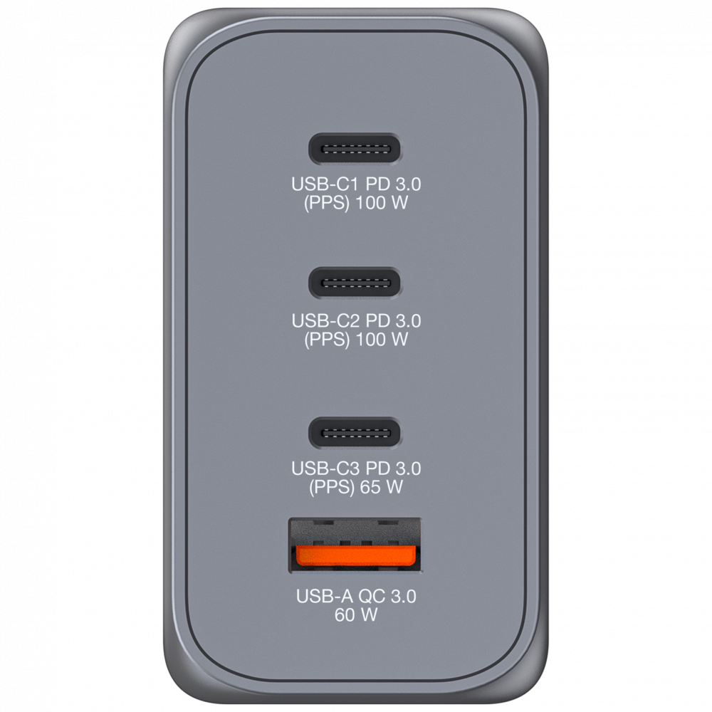 adowarka cienna GaN GNC-200 o mocy 200 W z 4 portami