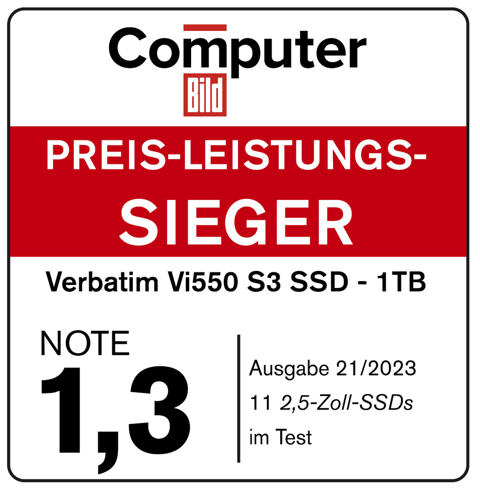 | Verbatim SSD Shop 1TB S3 Vi550 Online