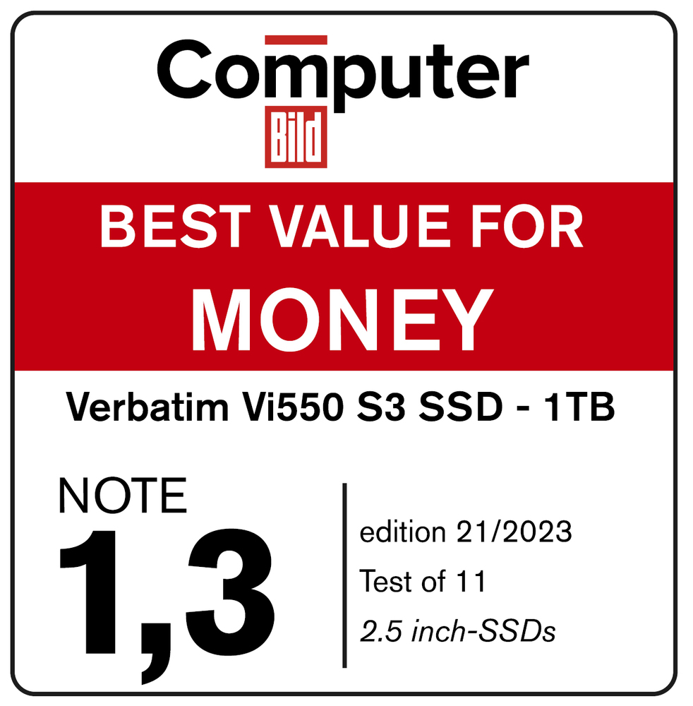 Verbatim 49354 - Disque Dur INTERNE VERBATIM 2 To 2.5 7mm technologie SSD  Haute vitesse 500MB/s SATAIII