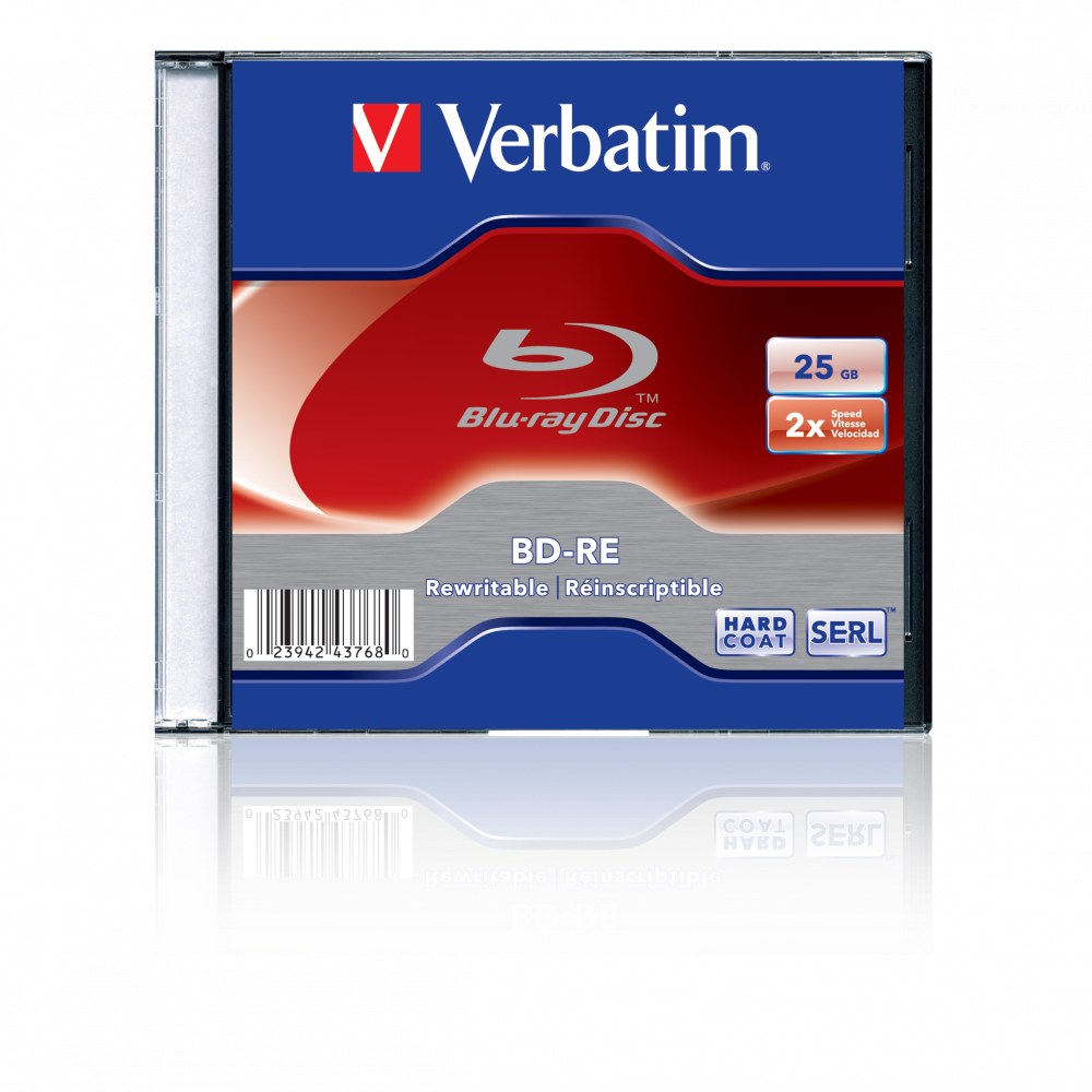 BD-RE SL 25GB 2x Una caja tamaño slim