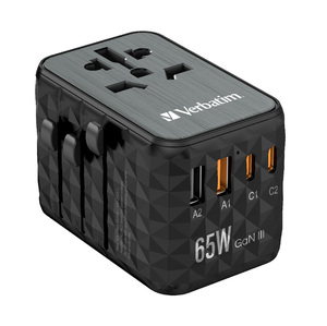 UTA‑05 GaN III Universal Travel Adapter with 2 x USB‑C PD 65W & QC 4+ / 2 x USB‑A