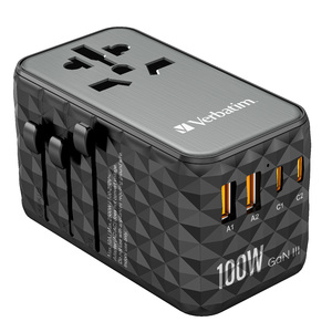 UTA‑06 GaN III Universal Travel Adapter with 2 x USB‑C PD 100w & QC 4+ / 2 x USB‑A QC 3.0