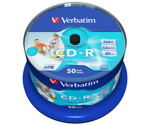 CD‑R AZO Wide Inkjet Printable ‑ no ID