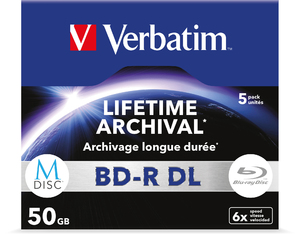 MDISC Lifetime Archival BD‑R DL 50GB