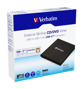 Zewntrzna nagrywarka CD/DVD Slimline ze zczem USB‑C