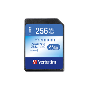 Cartes mémoires SDHC/SDXC U1 Verbatim Premium 