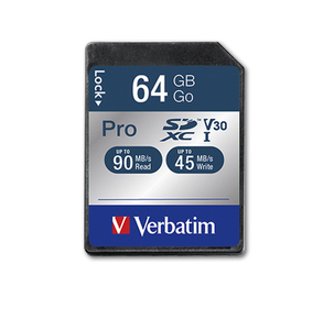 Carte Verbatim Pro U3 SDHC/SDXC