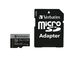 Карты памяти Micro SDHC/ SDXC Verbatim Pro U3