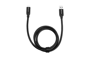 Cable de carga y sincronización de acero inoxidable USB‑C a USB‑A