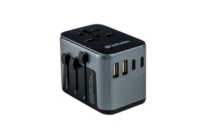 UTA‑03 Universal‑Reiseadapter mit 1 USB‑C‑Anschluss PD 30 W und QC 3.0 / 2 USB‑C‑ / 2 USB‑A‑Anschlüssen