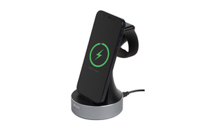 2‑i‑1 laddningsstativ fr Apple Watch och iPhone