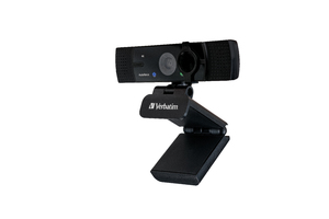 Verbatim AWC‑03 Ultra HD 4K Autofocus Webcam with Dual Microphone