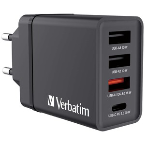 30W 4‑ports USB‑vægoplader
